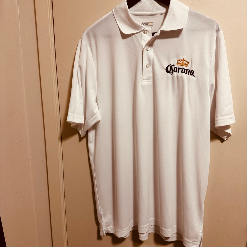 Corona White Polo Shirt for Men